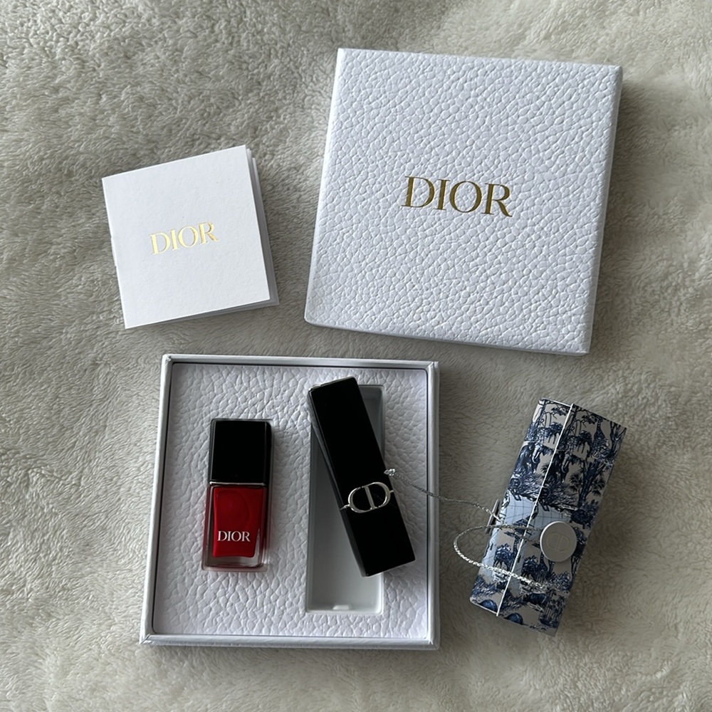 NEW DIOR Nail & Lip Set
